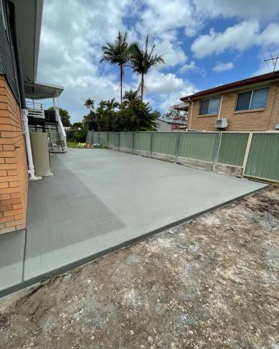 concrete slab for the backyard
