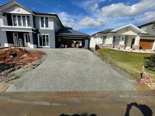 exposed aggregate driveway